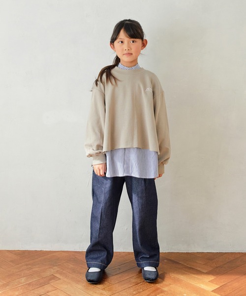 undeny.(アンディニ-)の「undeny/アンディニー FLUFFY プルオーバー(その他トップス・キッズ・チャコールグレー/グレイッシュベージュ/グリーン・XL/M/L)」の6枚目の写真