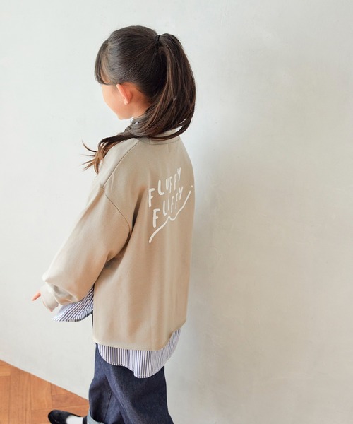 undeny.(アンディニ-)の「undeny/アンディニー FLUFFY プルオーバー(その他トップス・キッズ・チャコールグレー/グレイッシュベージュ/グリーン・XL/M/L)」の9枚目の写真