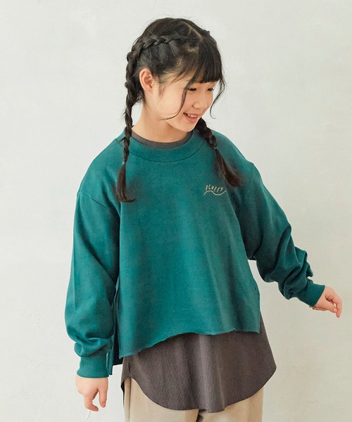 undeny.(アンディニ-)の「undeny/アンディニー FLUFFY プルオーバー(その他トップス・キッズ・チャコールグレー/グレイッシュベージュ/グリーン・XL/M/L)」の12枚目の写真