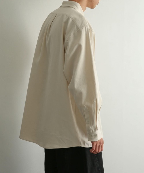 SENSE OF PLACE by URBAN RESEARCH（センスオブプレイスバイアーバンリサーチ）の「『別注』TeddyBear×SENSE OF PLACE　テディベアデニムルーズシャツ（シャツ/ブラウス・メンズ・アイボリー/ブラック・MEDIUM/LARGE）」の7枚目の写真