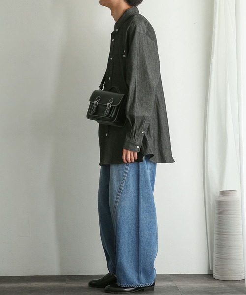 SENSE OF PLACE by URBAN RESEARCH（センスオブプレイスバイアーバンリサーチ）の「『別注』TeddyBear×SENSE OF PLACE　テディベアデニムルーズシャツ（シャツ/ブラウス・メンズ・アイボリー/ブラック・MEDIUM/LARGE）」の17枚目の写真