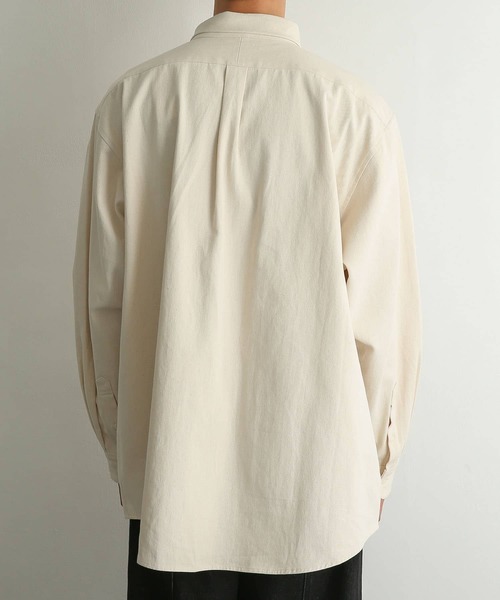 SENSE OF PLACE by URBAN RESEARCH（センスオブプレイスバイアーバンリサーチ）の「『別注』TeddyBear×SENSE OF PLACE　テディベアデニムルーズシャツ（シャツ/ブラウス・メンズ・アイボリー/ブラック・MEDIUM/LARGE）」の21枚目の写真