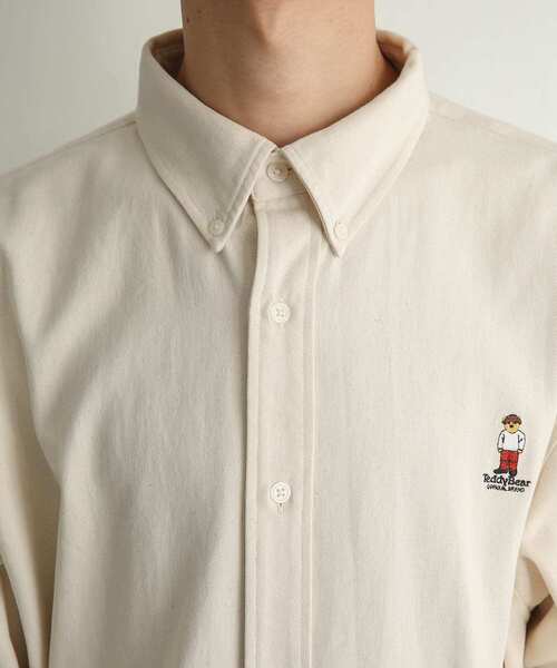 SENSE OF PLACE by URBAN RESEARCH（センスオブプレイスバイアーバンリサーチ）の「『別注』TeddyBear×SENSE OF PLACE　テディベアデニムルーズシャツ（シャツ/ブラウス・メンズ・アイボリー/ブラック・MEDIUM/LARGE）」の22枚目の写真