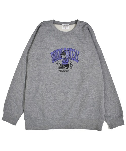 DOUBLE STEAL(ダブルスティール)の「Music DOUBZ crew 裏起毛クルー(スウェット・メンズ・トップグレー/ブラック/ブルー・X-LARGE/LARGE/MEDIUM)」の3枚目の写真