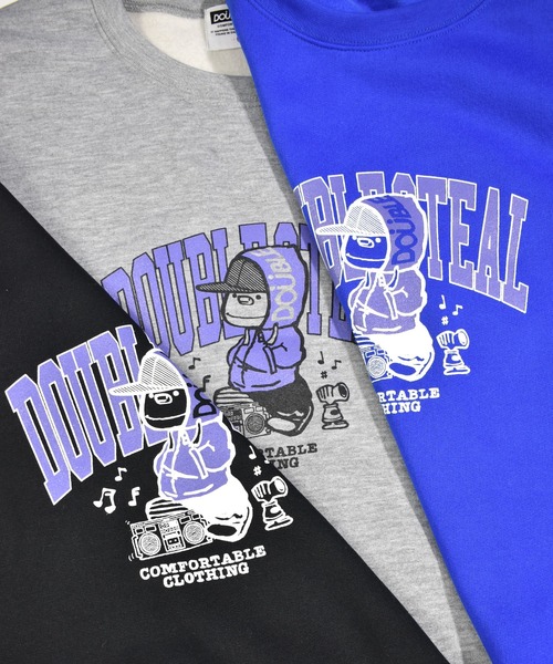 DOUBLE STEAL(ダブルスティール)の「Music DOUBZ crew 裏起毛クルー(スウェット・メンズ・トップグレー/ブラック/ブルー・X-LARGE/LARGE/MEDIUM)」の10枚目の写真