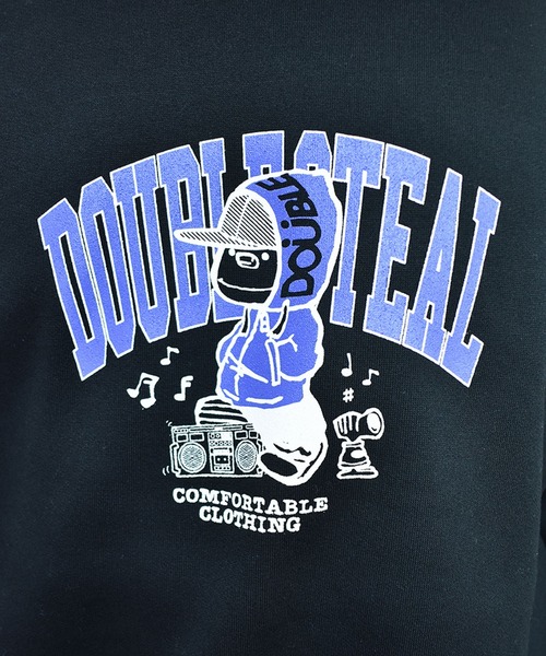 DOUBLE STEAL(ダブルスティール)の「Music DOUBZ crew 裏起毛クルー(スウェット・メンズ・トップグレー/ブラック/ブルー・X-LARGE/LARGE/MEDIUM)」の14枚目の写真