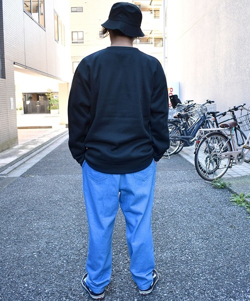 DOUBLE STEAL(ダブルスティール)の「Music DOUBZ crew 裏起毛クルー(スウェット・メンズ・トップグレー/ブラック/ブルー・X-LARGE/LARGE/MEDIUM)」の16枚目の写真