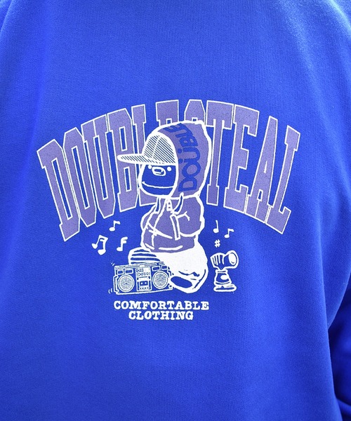 DOUBLE STEAL(ダブルスティール)の「Music DOUBZ crew 裏起毛クルー(スウェット・メンズ・トップグレー/ブラック/ブルー・X-LARGE/LARGE/MEDIUM)」の22枚目の写真