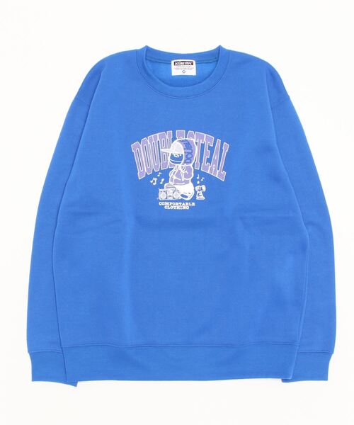 DOUBLE STEAL(ダブルスティール)の「Music DOUBZ crew 裏起毛クルー(スウェット・メンズ・トップグレー/ブラック/ブルー・X-LARGE/LARGE/MEDIUM)」の5枚目の写真