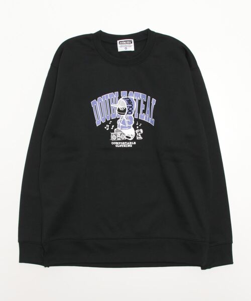 DOUBLE STEAL(ダブルスティール)の「Music DOUBZ crew 裏起毛クルー(スウェット・メンズ・トップグレー/ブラック/ブルー・X-LARGE/LARGE/MEDIUM)」の6枚目の写真