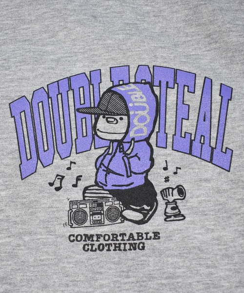 DOUBLE STEAL(ダブルスティール)の「Music DOUBZ crew 裏起毛クルー(スウェット・メンズ・トップグレー/ブラック/ブルー・X-LARGE/LARGE/MEDIUM)」の7枚目の写真