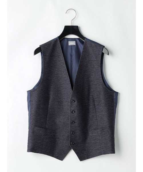 Perfect Suit FActory(パーフェクトスーツファクトリー)の「【AB体】EDWIN ベーシックベスト グレー/ブラウン/ネイビー(スーツベスト・メンズ・ネイビー・ALL/AB(L)/AB(M))」の1枚目の写真