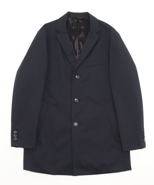 COMME CA MEN（コムサメン）の「ポリエステルチェスターコート（チェスターコート・メンズ・ネイビー/ブラック・L/M/S）」の2枚目の写真