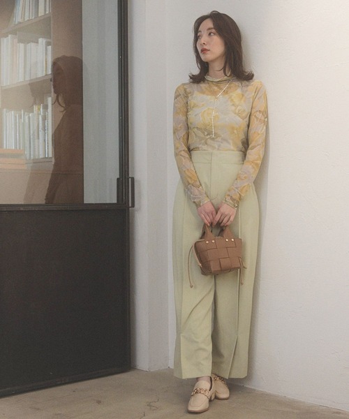 Andemiu（アンデミュウ）の「タックスリットパンツ157534（その他パンツ・レディース・オレンジ/グリーン/アイボリー・SMALL/MEDIUM）」の20枚目の写真