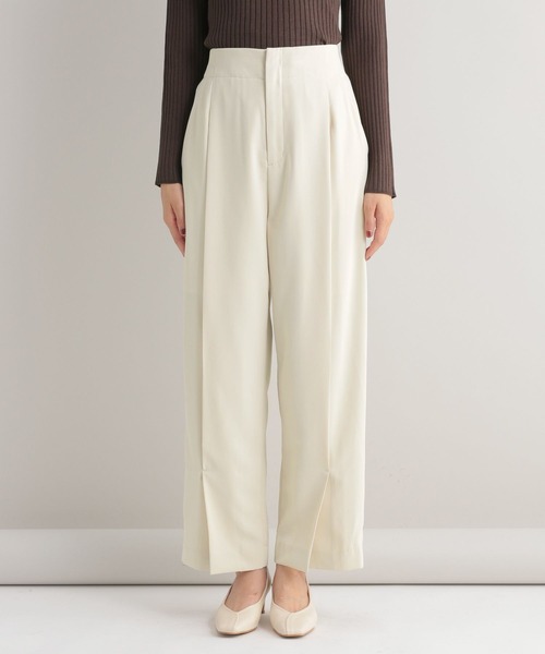 Andemiu（アンデミュウ）の「タックスリットパンツ157534（その他パンツ・レディース・オレンジ/グリーン/アイボリー・SMALL/MEDIUM）」の16枚目の写真