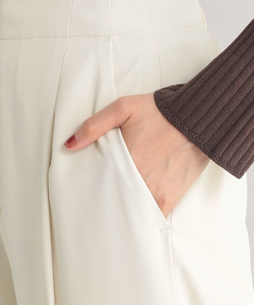 Andemiu（アンデミュウ）の「タックスリットパンツ157534（その他パンツ・レディース・オレンジ/グリーン/アイボリー・SMALL/MEDIUM）」の21枚目の写真