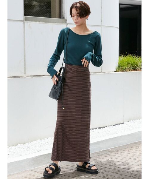 LAGUNAMOON（ラグナムーン）の「カッティングフォルム巾着バッグ（ハンドバッグ・レディース・アイボリー/ブラック・FREE）」の19枚目の写真