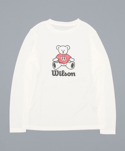 wilson(ウィルソン)の「【WILSON:ウィルソン】レディースドライメッシュロングTシャツ(Tシャツ/カットソー・レディース・ホワイト/ブラック/ネイビー/ピンク・MEDIUM/LARGE/X-LARGE)」の11枚目の写真