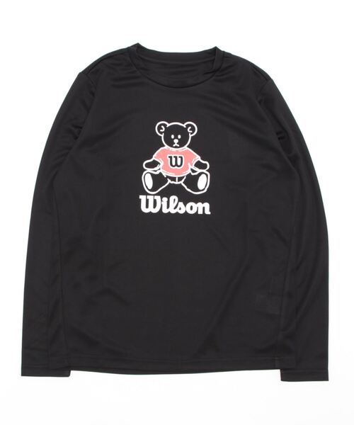 wilson(ウィルソン)の「【WILSON:ウィルソン】レディースドライメッシュロングTシャツ(Tシャツ/カットソー・レディース・ホワイト/ブラック/ネイビー/ピンク・MEDIUM/LARGE/X-LARGE)」の12枚目の写真