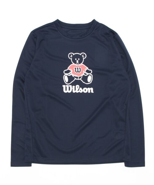 wilson(ウィルソン)の「【WILSON:ウィルソン】レディースドライメッシュロングTシャツ(Tシャツ/カットソー・レディース・ホワイト/ブラック/ネイビー/ピンク・MEDIUM/LARGE/X-LARGE)」の13枚目の写真