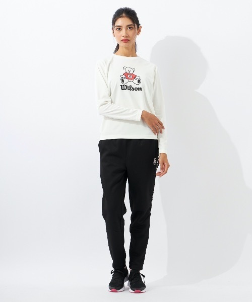 wilson(ウィルソン)の「【WILSON:ウィルソン】レディースドライメッシュロングTシャツ(Tシャツ/カットソー・レディース・ホワイト/ブラック/ネイビー/ピンク・MEDIUM/LARGE/X-LARGE)」の16枚目の写真