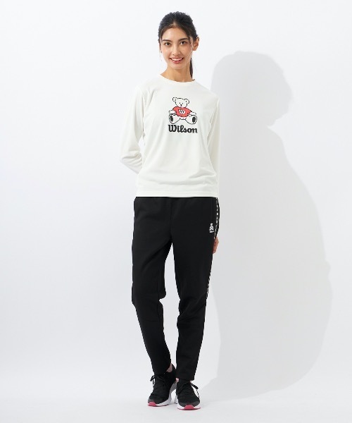 wilson(ウィルソン)の「【WILSON:ウィルソン】レディースドライメッシュロングTシャツ(Tシャツ/カットソー・レディース・ホワイト/ブラック/ネイビー/ピンク・MEDIUM/LARGE/X-LARGE)」の18枚目の写真