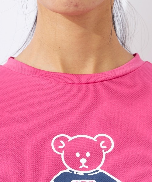 wilson(ウィルソン)の「【WILSON:ウィルソン】レディースドライメッシュロングTシャツ(Tシャツ/カットソー・レディース・ホワイト/ブラック/ネイビー/ピンク・MEDIUM/LARGE/X-LARGE)」の10枚目の写真