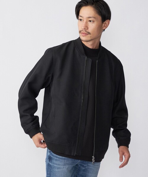 SHIPS(シップス)の「SHIPS: AERO CAPSULE(R) ギャバジン MA-1 リブ ブルゾン(MA-1・メンズ・ブラック/オリーブ/ベージュ系・SMALL/MEDIUM/LARGE/X-LARGE)」の15枚目の写真