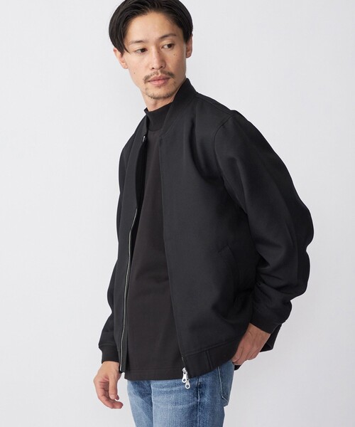 SHIPS(シップス)の「SHIPS: AERO CAPSULE(R) ギャバジン MA-1 リブ ブルゾン(MA-1・メンズ・ブラック/オリーブ/ベージュ系・SMALL/MEDIUM/LARGE/X-LARGE)」の11枚目の写真
