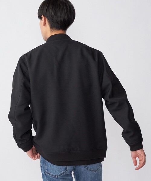 SHIPS(シップス)の「SHIPS: AERO CAPSULE(R) ギャバジン MA-1 リブ ブルゾン(MA-1・メンズ・ブラック/オリーブ/ベージュ系・SMALL/MEDIUM/LARGE/X-LARGE)」の13枚目の写真