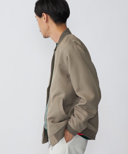 SHIPS(シップス)の「SHIPS: AERO CAPSULE(R) ギャバジン MA-1 リブ ブルゾン(MA-1・メンズ・ブラック/オリーブ/ベージュ系・SMALL/MEDIUM/LARGE/X-LARGE)」の6枚目の写真