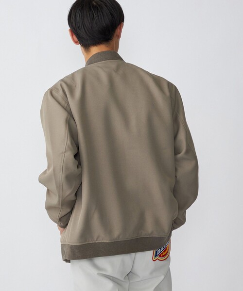 SHIPS(シップス)の「SHIPS: AERO CAPSULE(R) ギャバジン MA-1 リブ ブルゾン(MA-1・メンズ・ブラック/オリーブ/ベージュ系・SMALL/MEDIUM/LARGE/X-LARGE)」の17枚目の写真