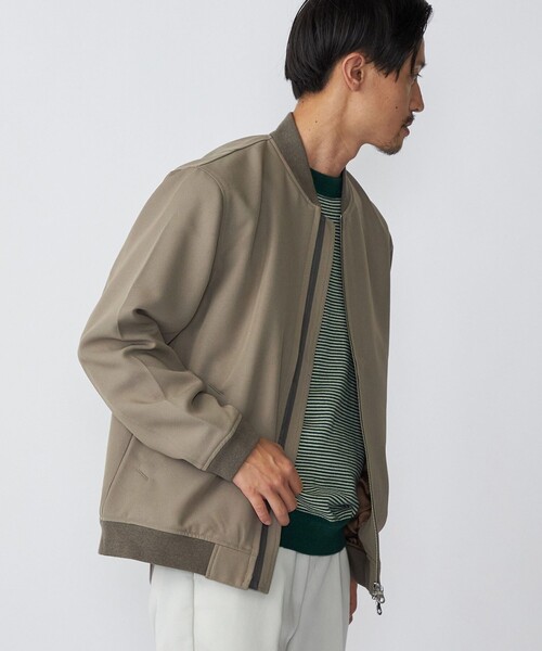 SHIPS(シップス)の「SHIPS: AERO CAPSULE(R) ギャバジン MA-1 リブ ブルゾン(MA-1・メンズ・ブラック/オリーブ/ベージュ系・SMALL/MEDIUM/LARGE/X-LARGE)」の16枚目の写真