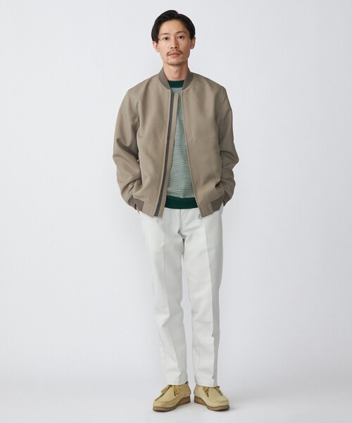 SHIPS(シップス)の「SHIPS: AERO CAPSULE(R) ギャバジン MA-1 リブ ブルゾン(MA-1・メンズ・ブラック/オリーブ/ベージュ系・SMALL/MEDIUM/LARGE/X-LARGE)」の12枚目の写真