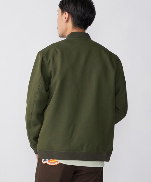 SHIPS(シップス)の「SHIPS: AERO CAPSULE(R) ギャバジン MA-1 リブ ブルゾン(MA-1・メンズ・ブラック/オリーブ/ベージュ系・SMALL/MEDIUM/LARGE/X-LARGE)」の5枚目の写真