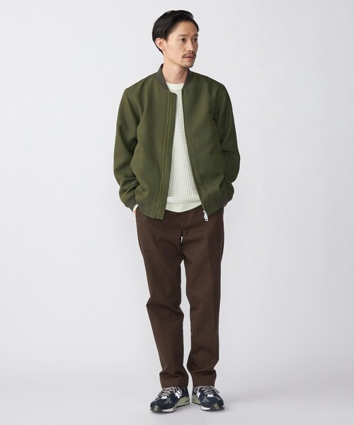 SHIPS(シップス)の「SHIPS: AERO CAPSULE(R) ギャバジン MA-1 リブ ブルゾン(MA-1・メンズ・ブラック/オリーブ/ベージュ系・SMALL/MEDIUM/LARGE/X-LARGE)」の19枚目の写真