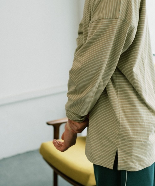 WHIMSIC(ウィムジック)の「【WHIMSIC】マイクロボーダーロングスリーブTEE(Tシャツ/カットソー・レディース・ブラック/ブルー/グレー/ベージュ/ホワイト・FREE)」の16枚目の写真