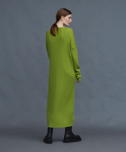 N.O.R.C by the line（ノークバイザライン）の「ウール混ルーズリブニットワンピース（ワンピース・レディース・グリーン/ブラック/ベージュ・S/M）」の15枚目の写真