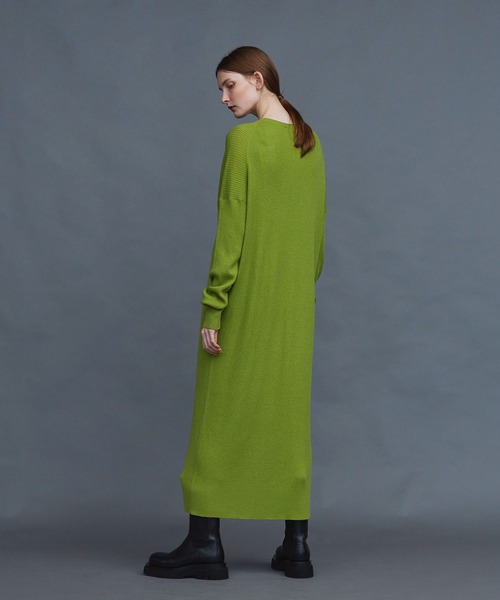 N.O.R.C by the line（ノークバイザライン）の「ウール混ルーズリブニットワンピース（ワンピース・レディース・グリーン/ブラック/ベージュ・S/M）」の16枚目の写真