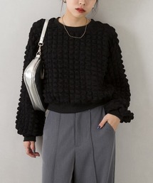 ぽこぽこシャーリングカットソー
