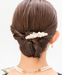 form forma（フォルムフォルマ）の「パールビジューバレッタ（バレッタ/ヘアクリップ）」