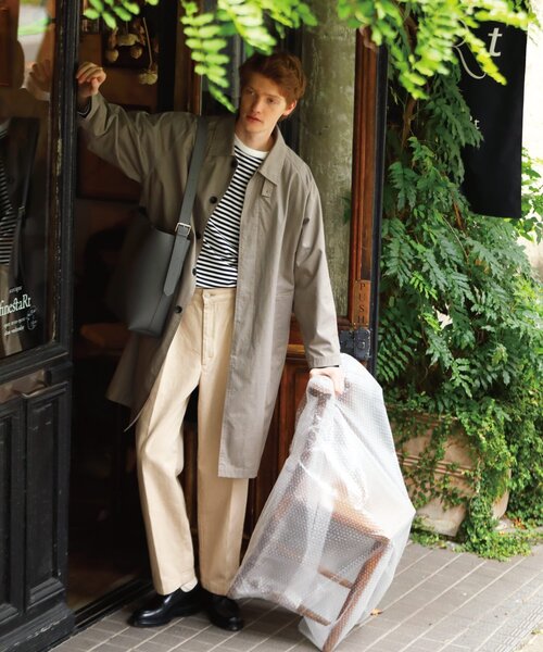 THE SHOP TK (ザ ショップ ティーケー )の「◆シンセティックレザーワイドベルトショルダーバッグ(ショルダーバッグ・メンズ・チャコールグレー/ブラック/ダークブラウン・00)」の7枚目の写真
