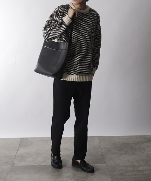 THE SHOP TK (ザ ショップ ティーケー )の「◆シンセティックレザーワイドベルトショルダーバッグ(ショルダーバッグ・メンズ・チャコールグレー/ブラック/ダークブラウン・00)」の21枚目の写真