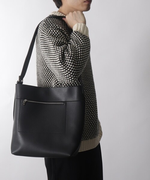 THE SHOP TK (ザ ショップ ティーケー )の「◆シンセティックレザーワイドベルトショルダーバッグ(ショルダーバッグ・メンズ・チャコールグレー/ブラック/ダークブラウン・00)」の22枚目の写真