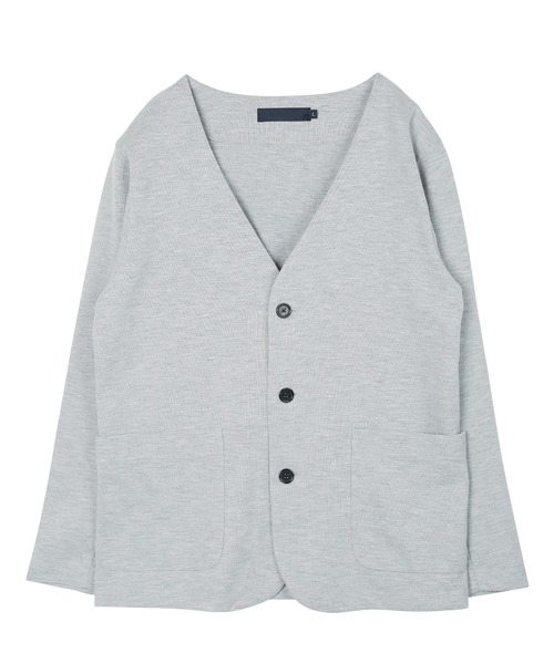 jiggys shop(ジギーズショップ)の「ノーカラーポンチジャケット(ノーカラージャケット・メンズ・ミックスグレー/ネイビー/ブラック・MEDIUM/LARGE/X-LARGE)」の6枚目の写真