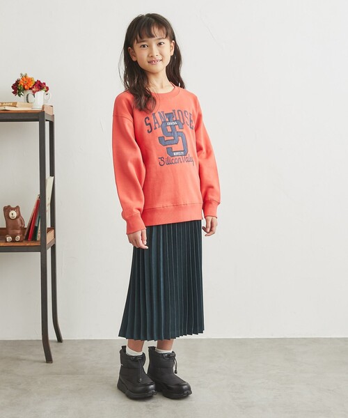 coen（コーエン）の「CVC裏起毛カレッジスウェット（スウェット・キッズ・コバルトブルー/オレンジ・110/150/100/140/130/120）」の7枚目の写真