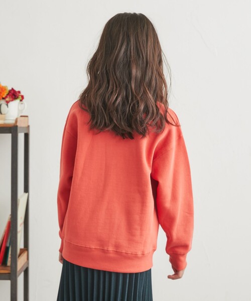 coen（コーエン）の「CVC裏起毛カレッジスウェット（スウェット・キッズ・コバルトブルー/オレンジ・110/150/100/140/130/120）」の9枚目の写真