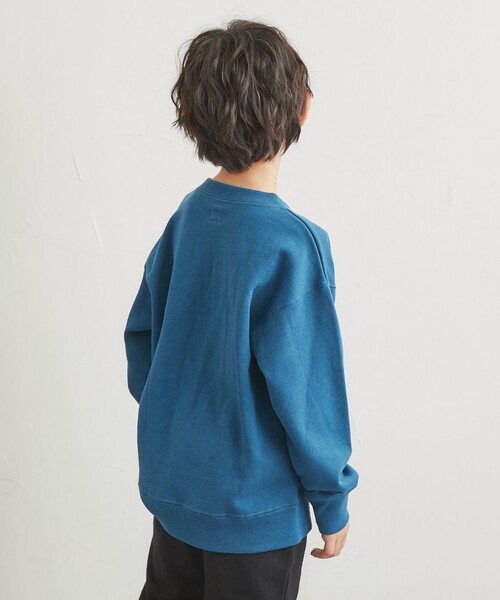 coen（コーエン）の「CVC裏起毛カレッジスウェット（スウェット・キッズ・コバルトブルー/オレンジ・110/150/100/140/130/120）」の11枚目の写真