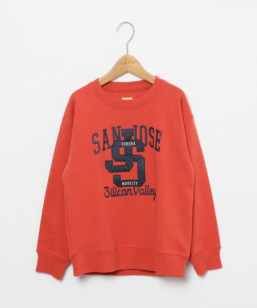 coen（コーエン）の「CVC裏起毛カレッジスウェット（スウェット・キッズ・コバルトブルー/オレンジ・110/150/100/140/130/120）」の12枚目の写真