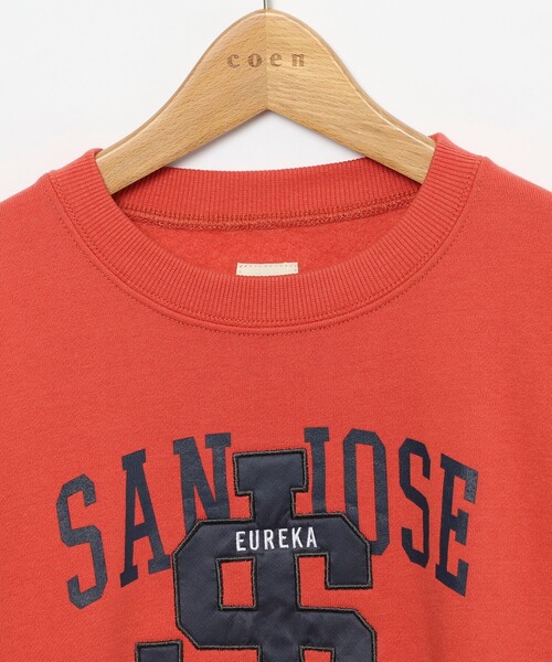 coen（コーエン）の「CVC裏起毛カレッジスウェット（スウェット・キッズ・コバルトブルー/オレンジ・110/150/100/140/130/120）」の14枚目の写真